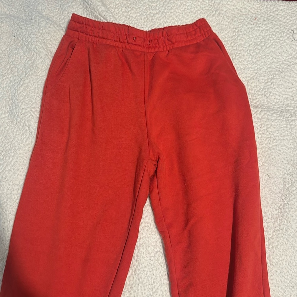 Red sweats
